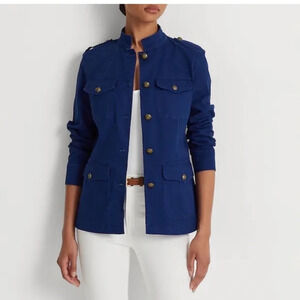 LAUREN RALPH LAUREN OLFIKA HERRINGBONE FIELD WOMEN'S JACKET SIZE 16 EUC